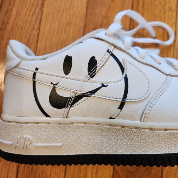 Nike Air Force 1 Low Have A Nike Day Smiley Face Shoes Sneakers Size Youth 6 - Picture 6 of 9